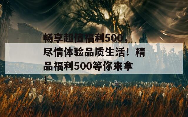 畅享超值福利500，尽情体验品质生活！精品福利500等你来拿！