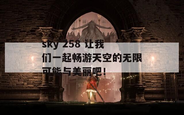 sky 258 让我们一起畅游天空的无限可能与美丽吧！