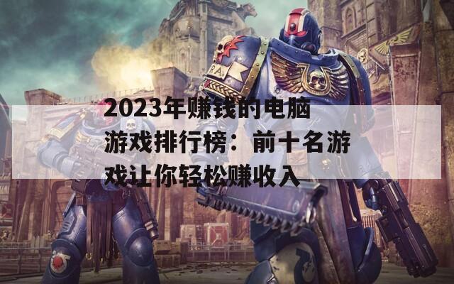 2023年赚钱的电脑游戏排行榜：前十名游戏让你轻松赚收入