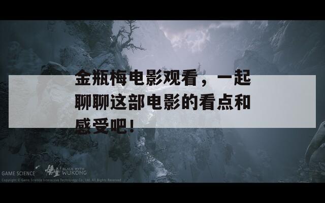 金瓶梅电影观看，一起聊聊这部电影的看点和感受吧！