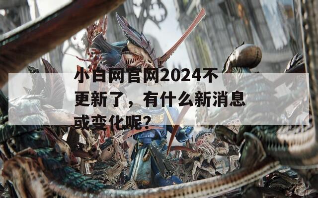 小白网官网2024不更新了，有什么新消息或变化呢？