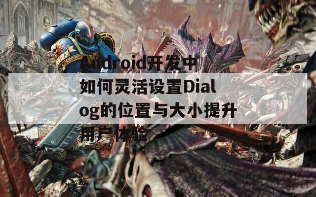 Android开发中如何灵活设置Dialog的位置与大小提升用户体验